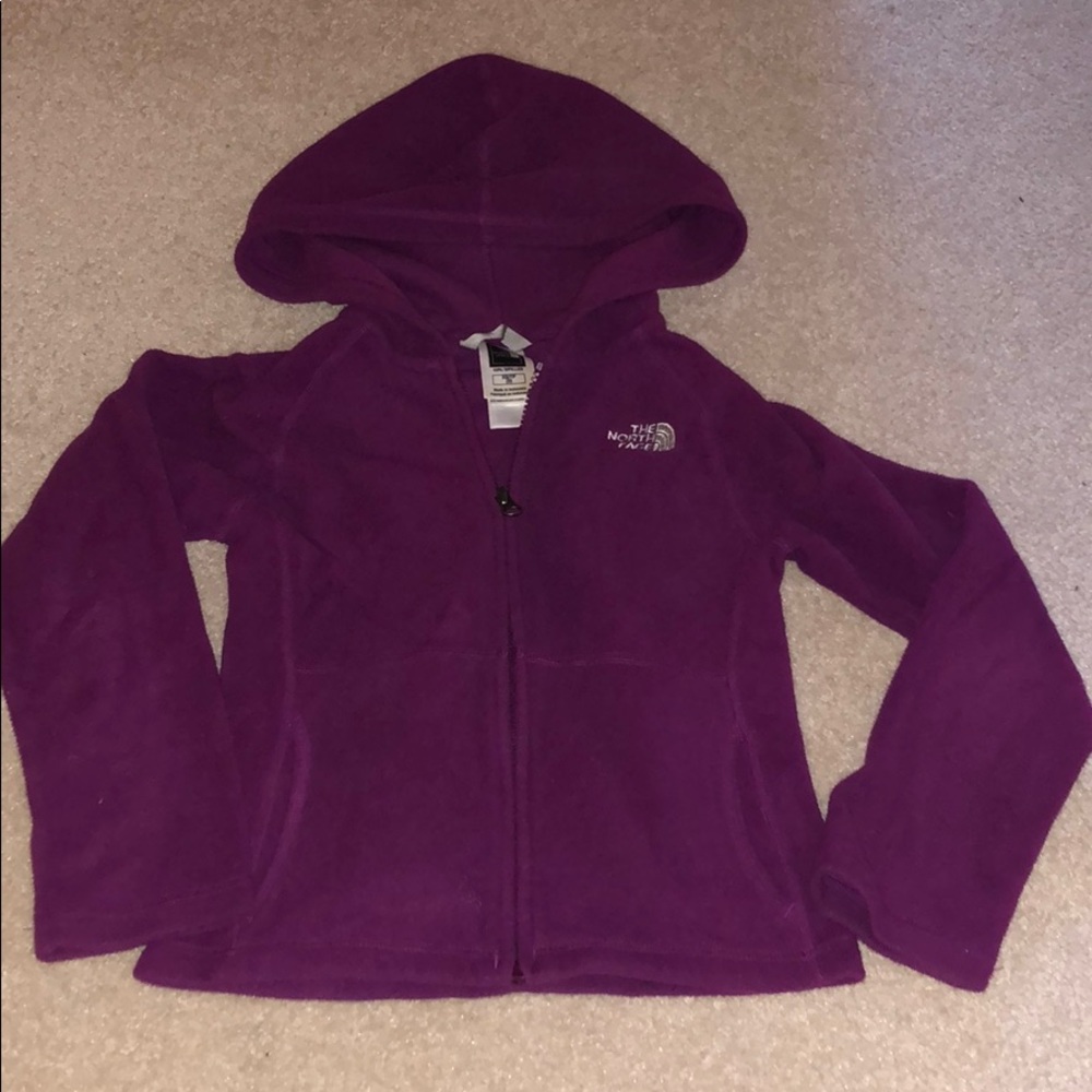 North Face fleece zip up hoodie
